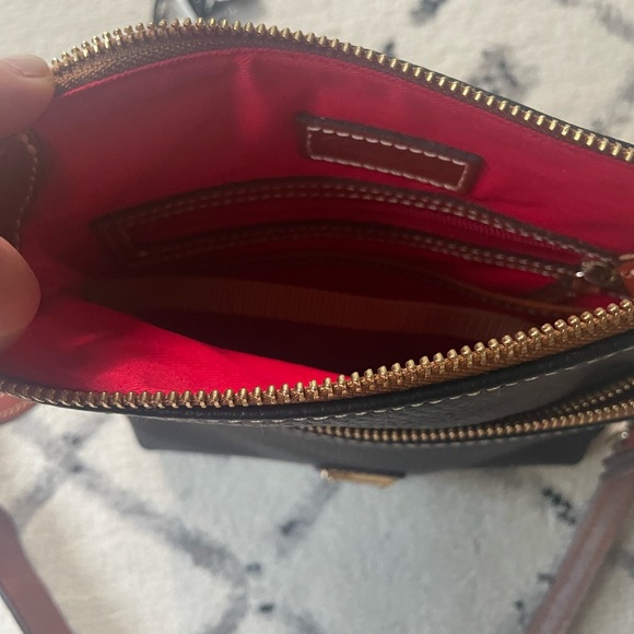 Dooney & Bourke Black and Brown Shoulder Bag - Picture 3 of 6